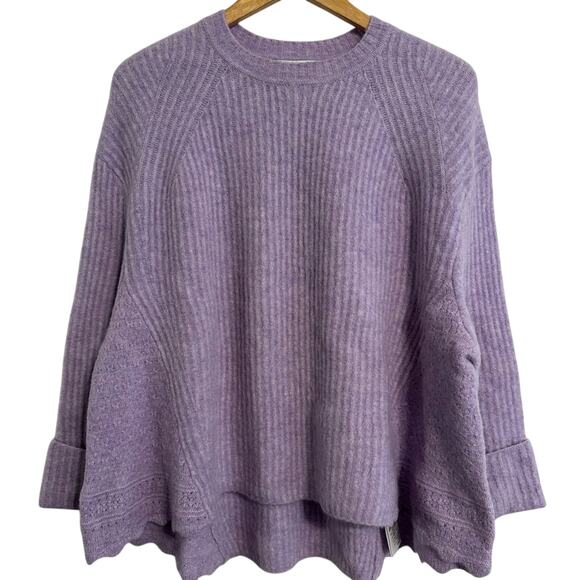 3.1 Phillip Lim Lofty Lilac Sweater size S Oversized Embroidery detail - Picture 12 of 12